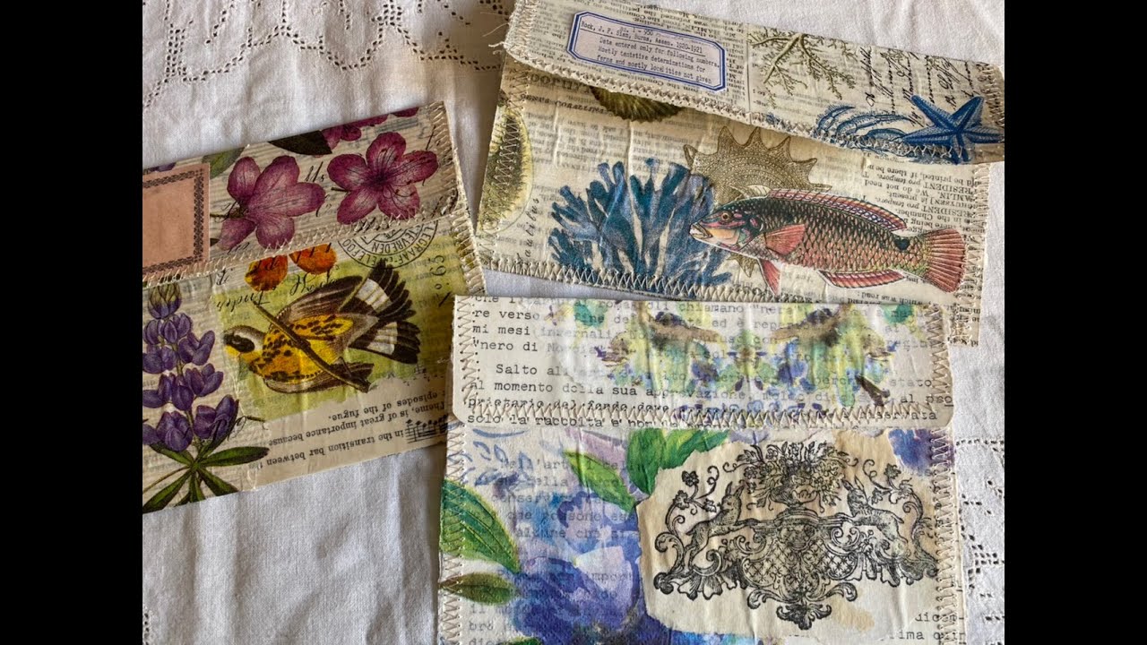 #The100DayProject | Day 57: tracing paper envelopes | Inspired by : Shabbydabbydoodah envelopes