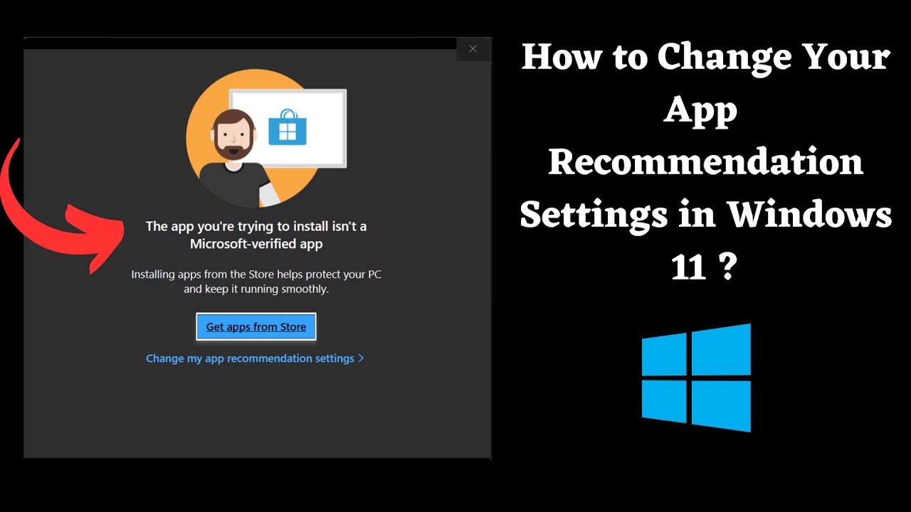 How to change app recommendation settings in windows 11 ?