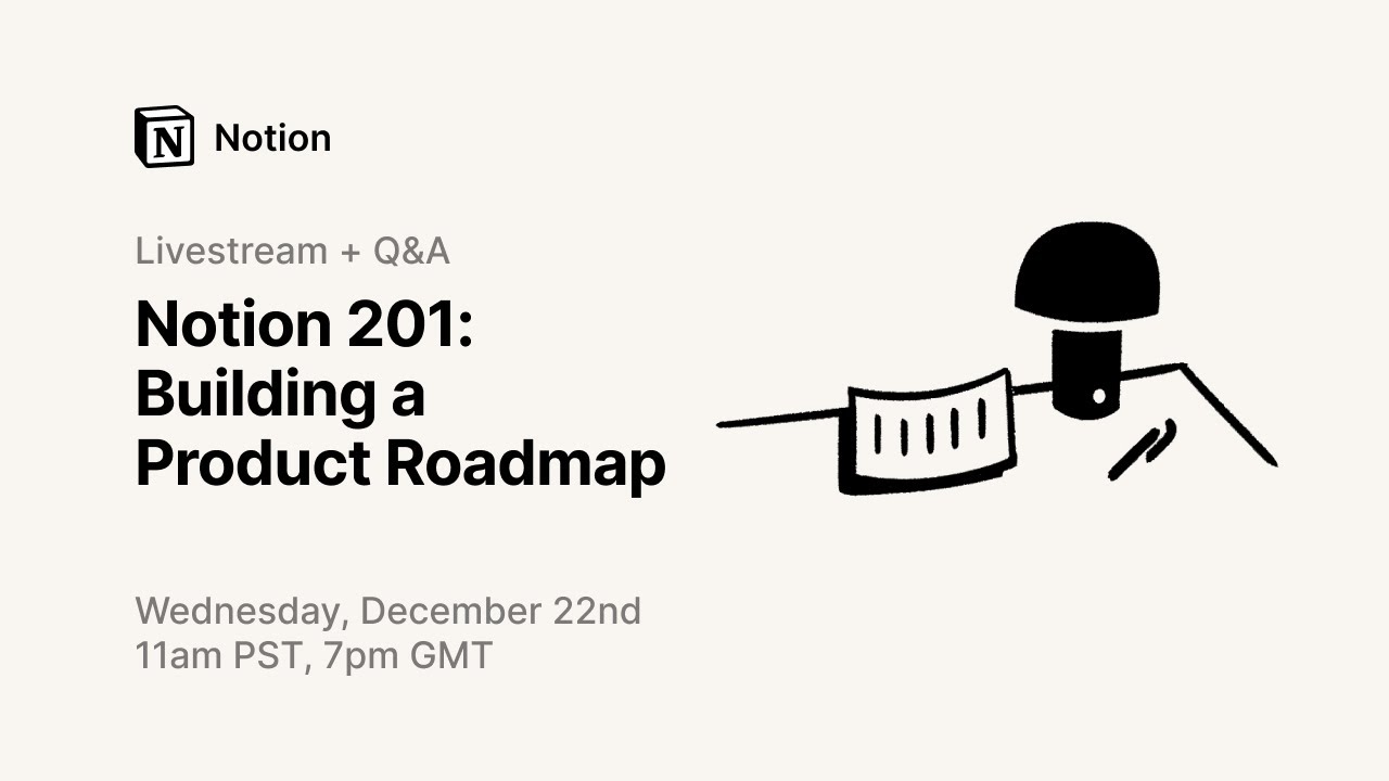 Notion Fundamentals | Building a product roadmap