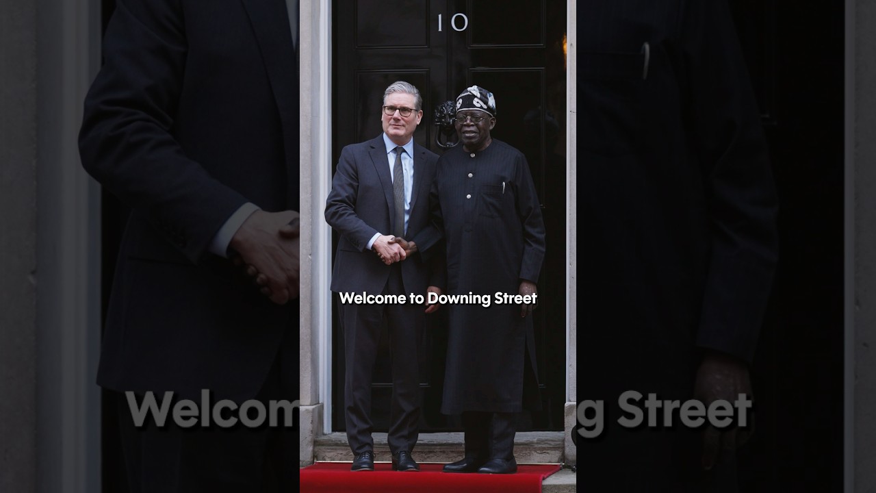 Prime Minister Keir Starmer welcomes the President of Nigeria to Downing Street