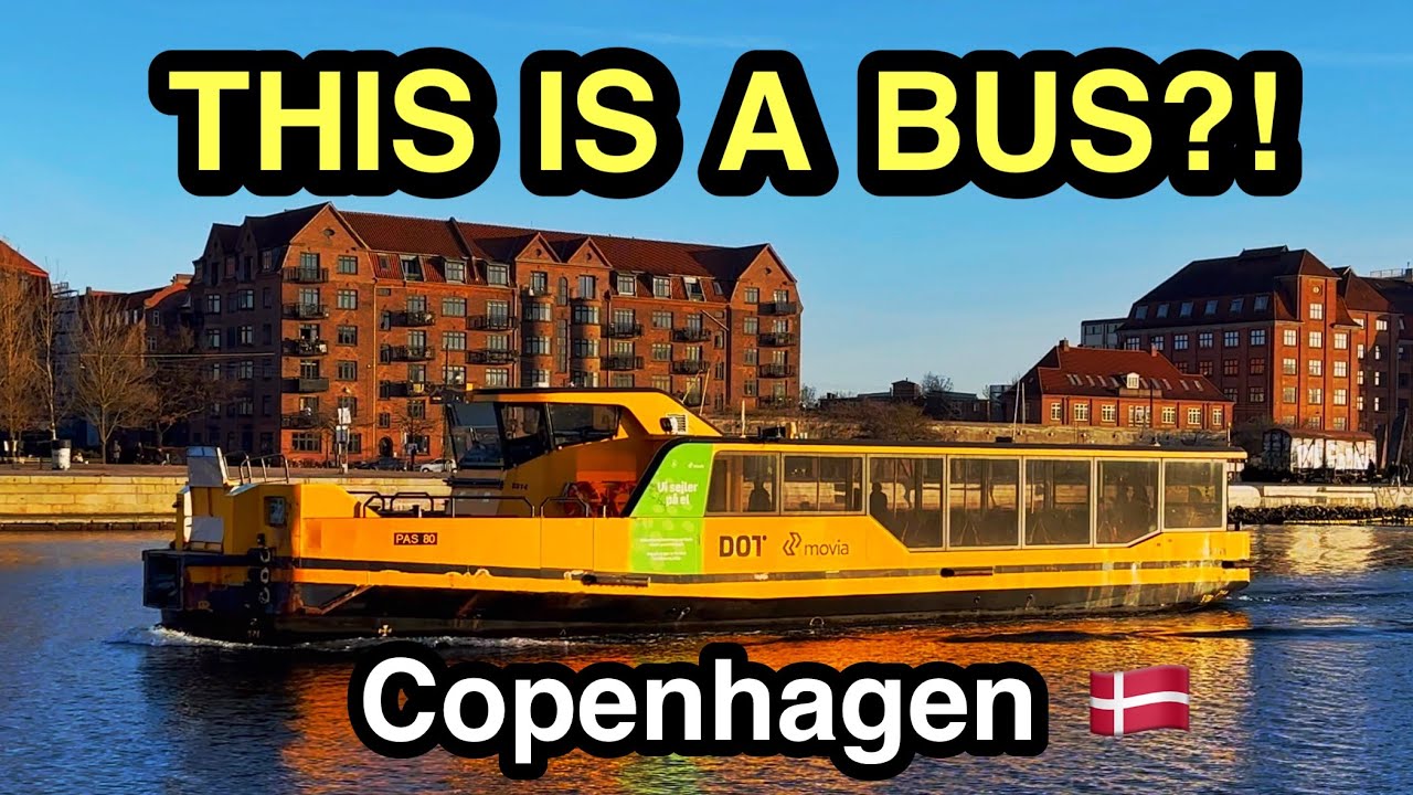 The Unique Floating Bus of Copenhagen 🚤 | Harbor Bus Ride Nyhavn → Teglholmen