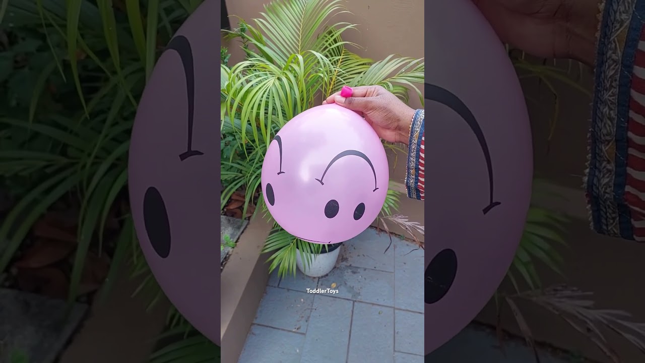 Color Balloon Holi Blast 🎈 | Satisfying Holi Idea in Slow Motion #short #feedshorts #ideas