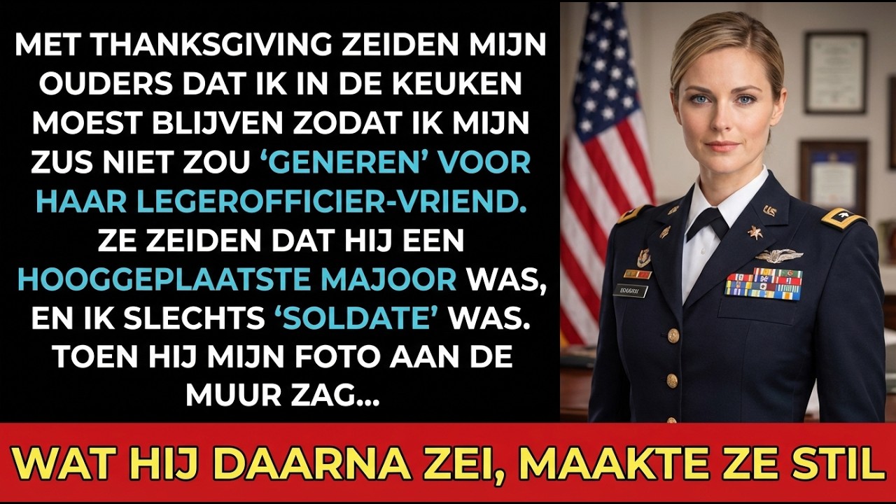 Mijn ouders en zus probeerden me te verbergen met Thanksgiving — haar vriend herkende me.