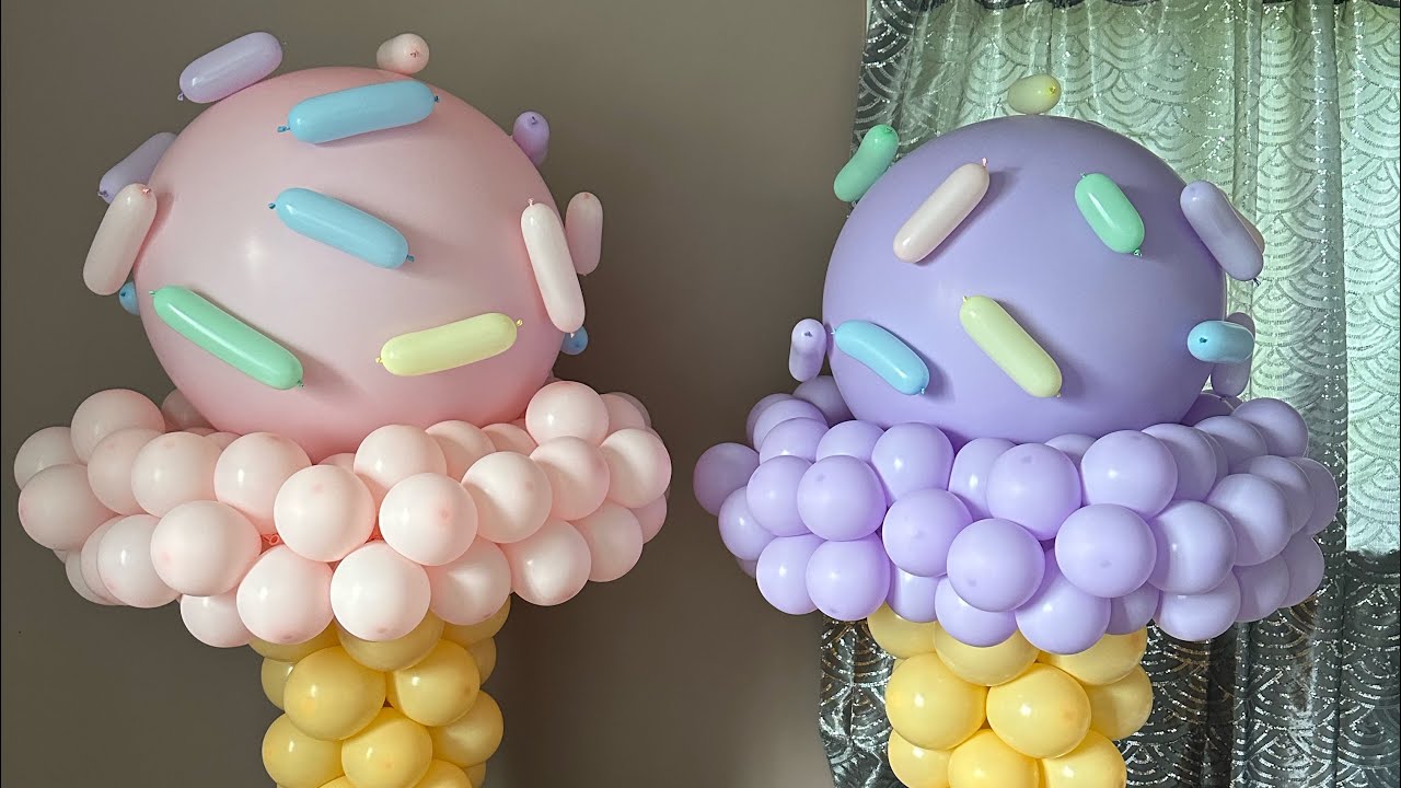 Balloon Ice Cream Centerpieces