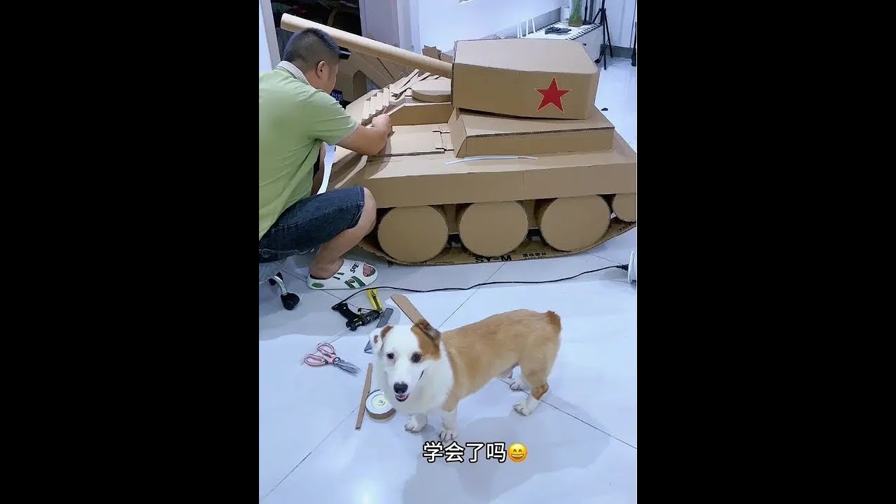 应大家要求 制作过程来喽😉😉#上个视频后续 #爸爸做的手工 #莫主任和大饼