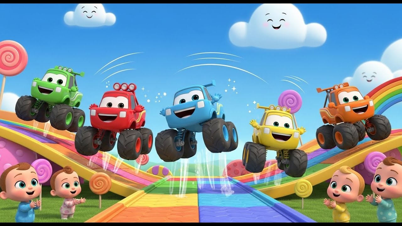 Monster Truck Dance 🚚🎶 | Baby Giggles TV Big Wheels Fun Song for Toddlers