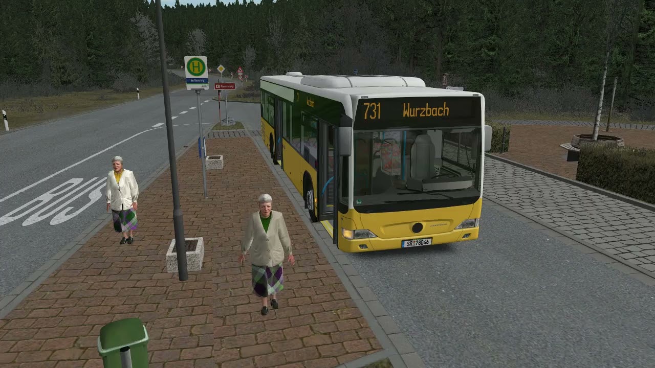 OMSI2 Mercedes-Benz O530 Facelift 2d - 457 D864.3 on Thuringer Wald service 731