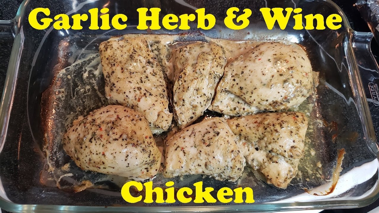 How To Meal Prep Garlic Herb & Wine Chicken the Easy Way / Great idea to Cook Chicken