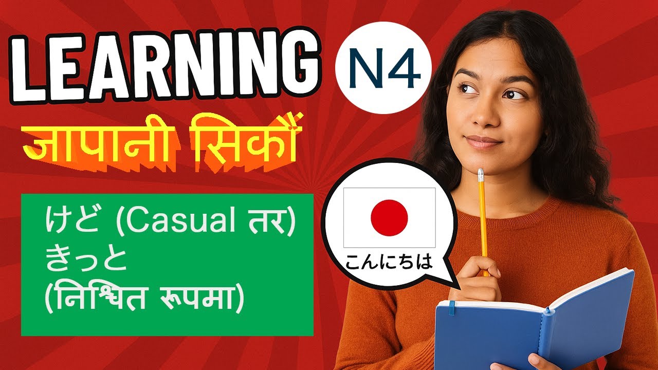 JLPT N4 Grammar in Nepali: けど (Casual तर) र きっと (निश्चित रूपमा) को प्रयोग |