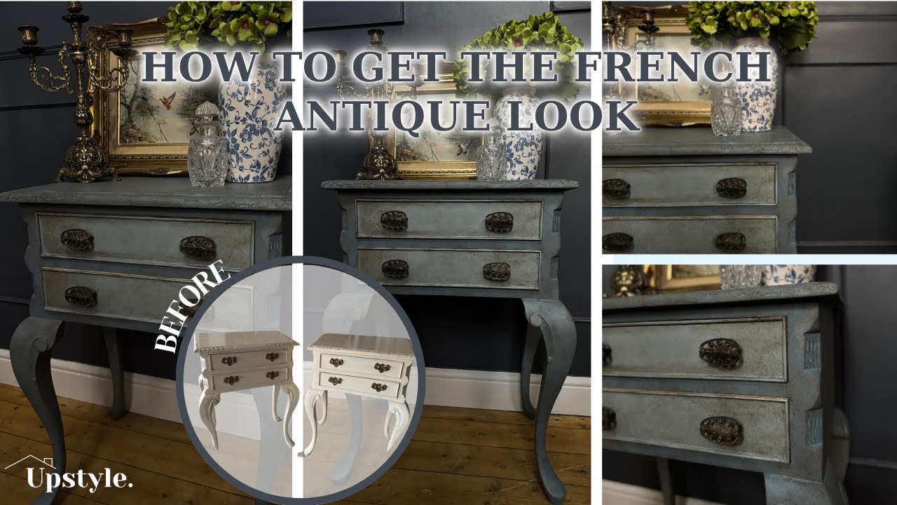 Plain to Parisian: French-Inspired Bedside Table Makeover with Frenchic Paint | Flip with me