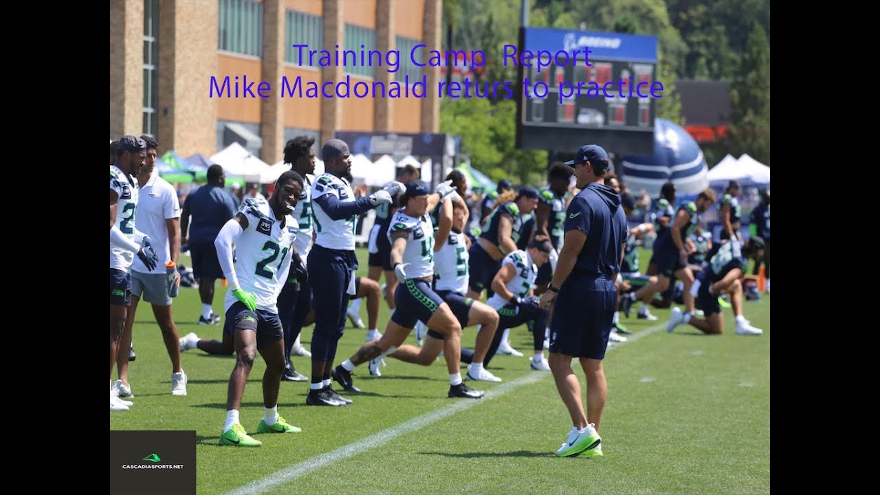 Mike Macdonald returns to practice
