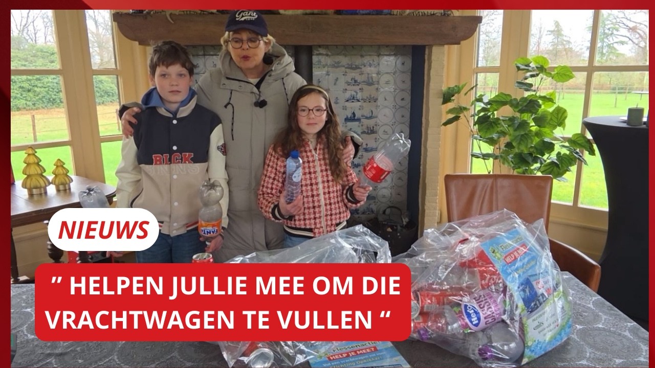 Ben en Isabel verzamelen flessen voor stichting Opkikker | RTV Slingeland