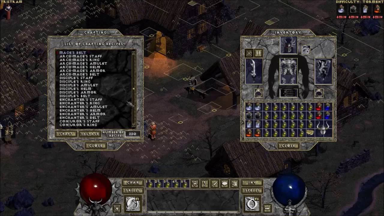Diablo HD Mod (Belzebub) - torment 2minutes diablo kill warrior (updated gears)