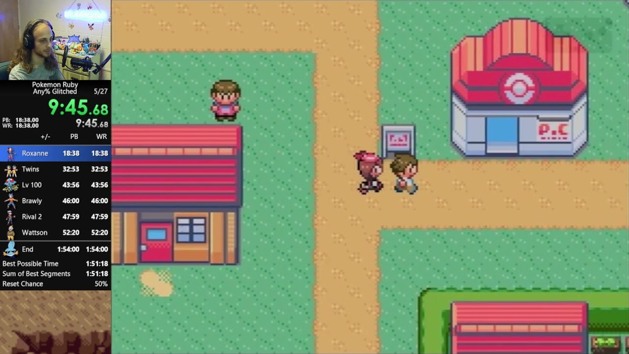 Pokemon Ruby Any% Glitched (ENG) in 1:52:36 by BluMagma (Former World Record)