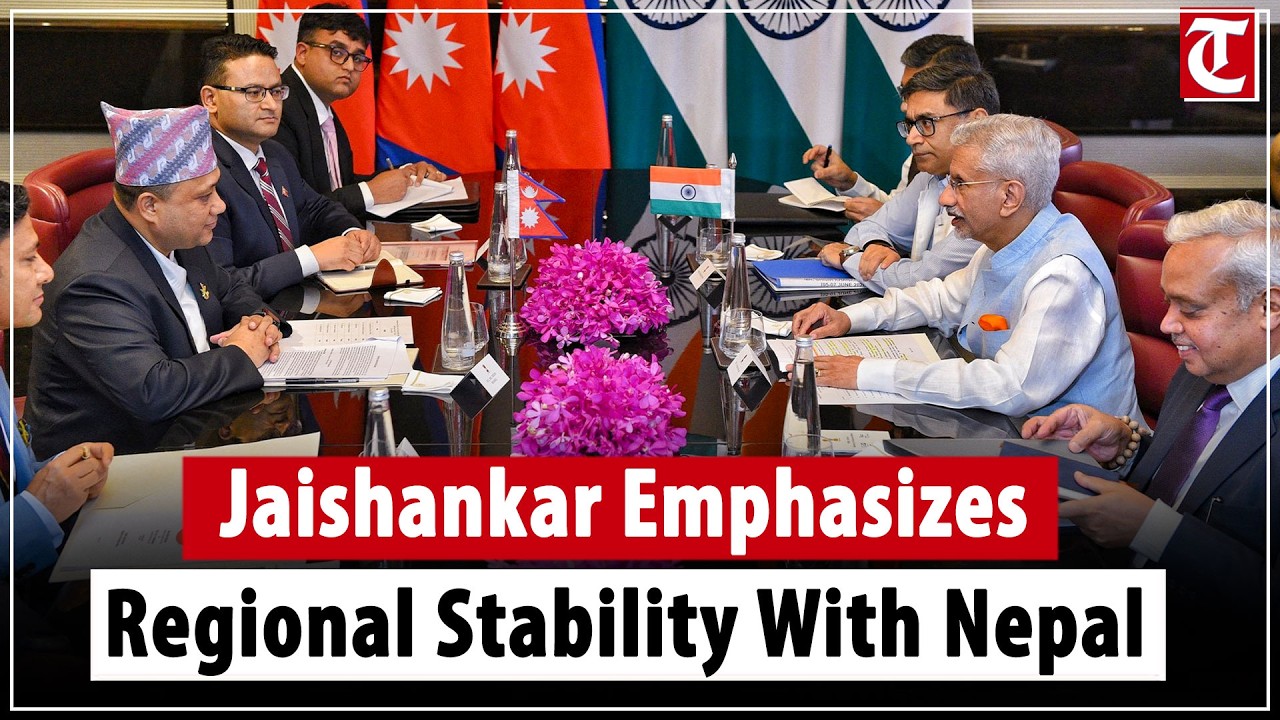 EAM Jaishankar delivers strong message on India-Nepal ties, cooperation and regional stability news