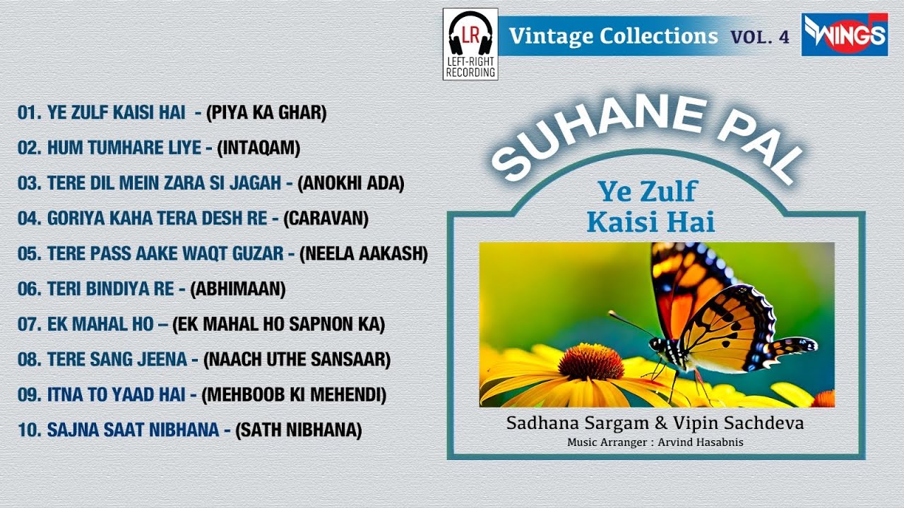 Suhane Pal Vol 4 | Left Right Songs | Vipin Sachdeva  Sadhana Sargam | सुहाने पल @WingsMusic