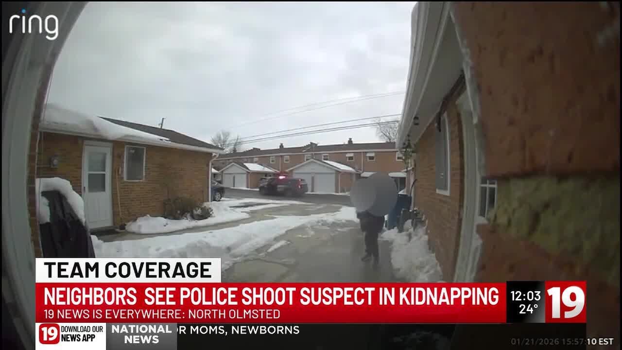 North Olmsted neighbors witness deadly shooting of kidnapping, robbery suspect