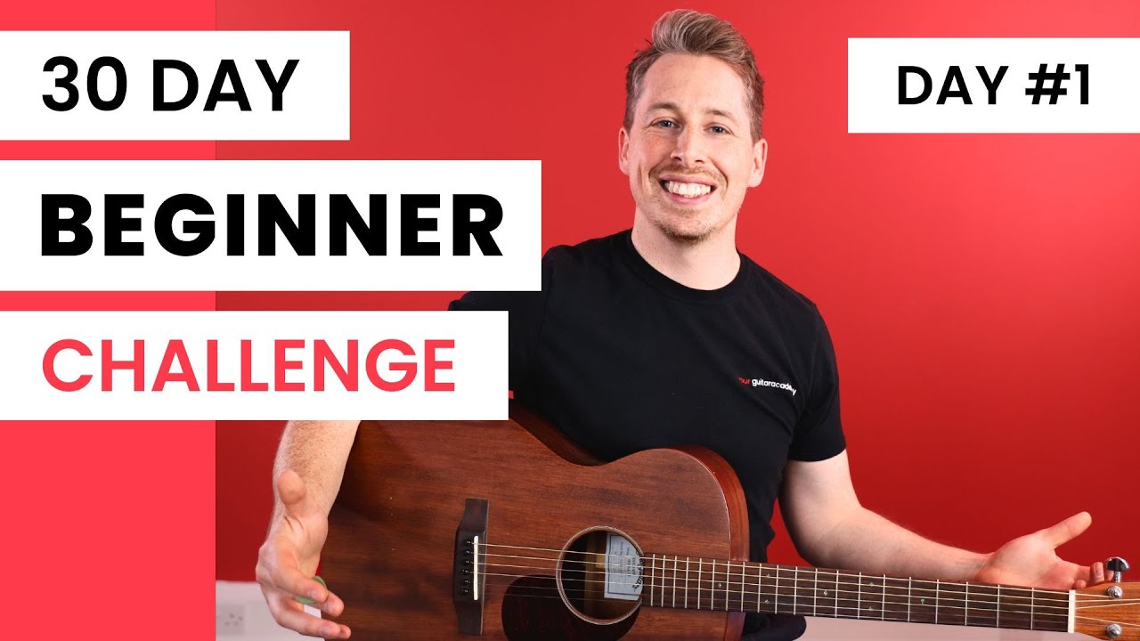 30 Day Beginner Challenge [Day 1] Guitar Lessons For Beginners