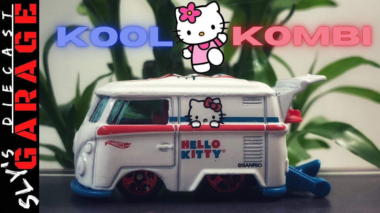 Hot Wheel Volkswagen Kool Kombi Hello Kitty | 1/64 Diecast Car Unboxing