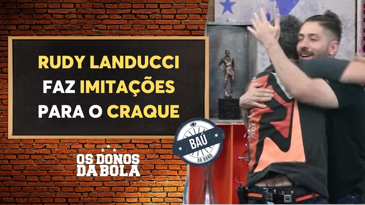 Rudy Landucci imita Leila Pereira, Abel Ferreira e muito mais; veja a reação do Craque | Baú do Neto