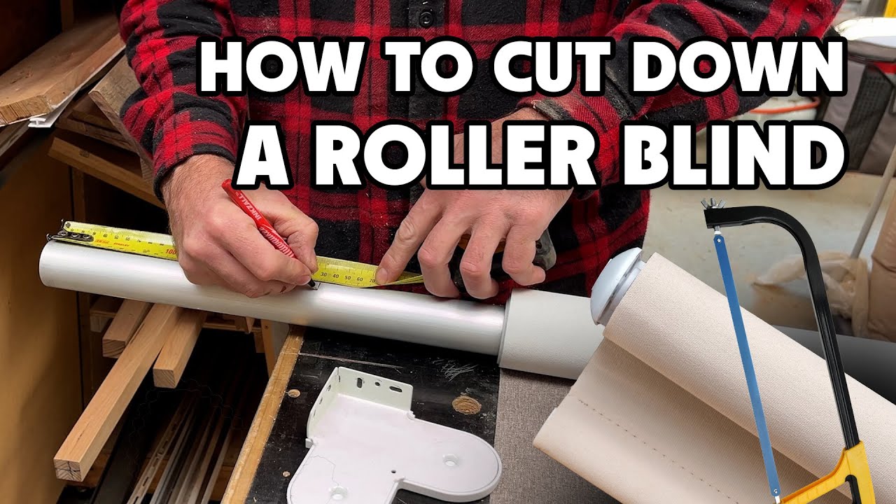 How to cut down a roller blind to the size you want.