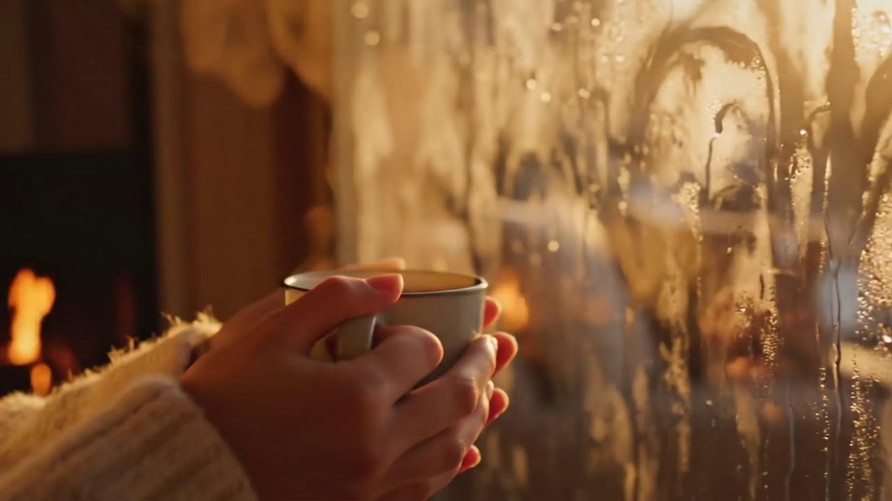 Soft Winter Jazz Night ☕ Tranquil Piano & Ambience for Sleep & Relaxation