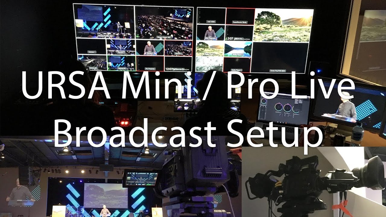 Blackmagic URSA Mini and URSA Mini Pro Live Setup with ATEM Switcher