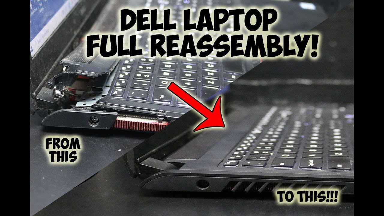 Dell Laptop FULL REASSEMBLY WALKTHROUGH! (Fix hinges on 7559)