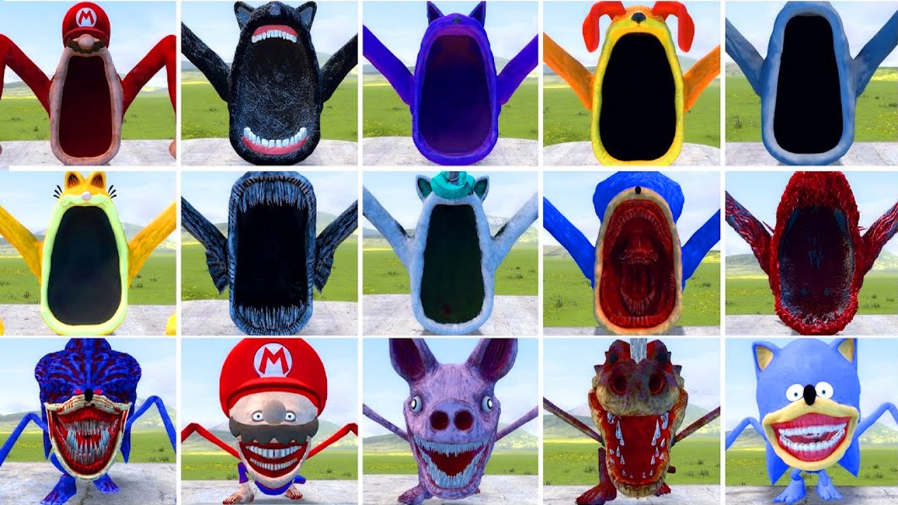 WHICH NEW ALL THE SHIN SONIC TAPES FAMILY AND SEA EATER FAMILY IS THE STRONGEST? In Garry's Mod
