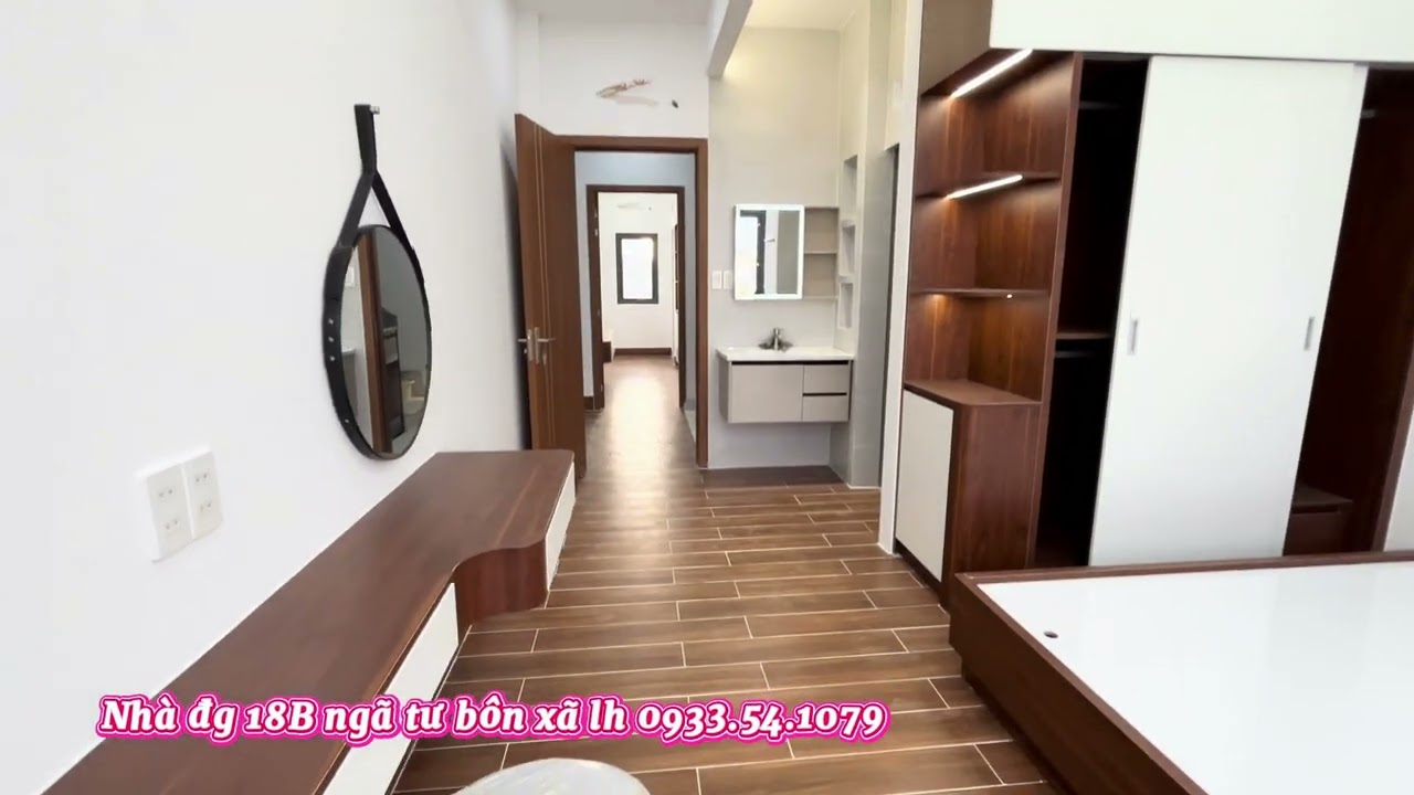 Nhà 18B ngã tư bốn xã dt 4x13 đúc 4,5 tầng Full nội thất giá 6,8 tỏi tl lh 0933.54.1979
