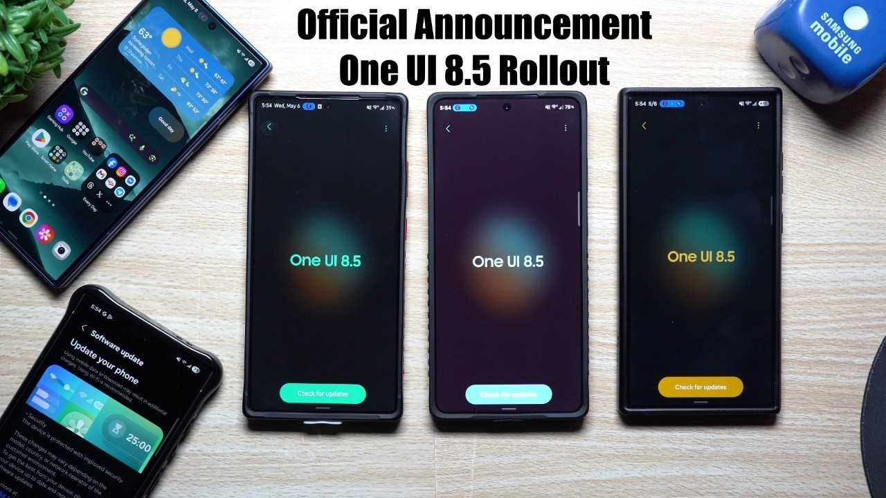 Официальный запуск Samsung One UI 8.5 начинается сегодня &mdash; даты, регионы и устройства