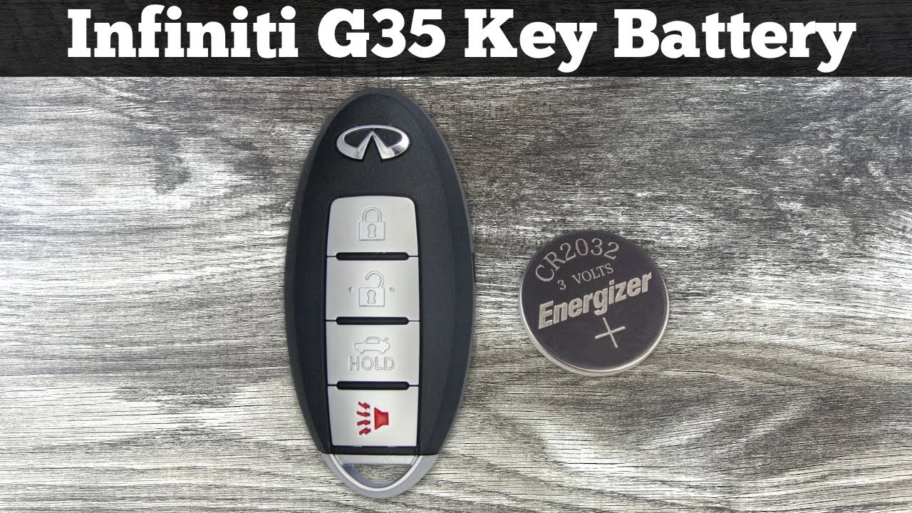 2007 - 2008 Infiniti G35 Key Fob Battery Replacement - How To Replace Change G35 Remote Batteries