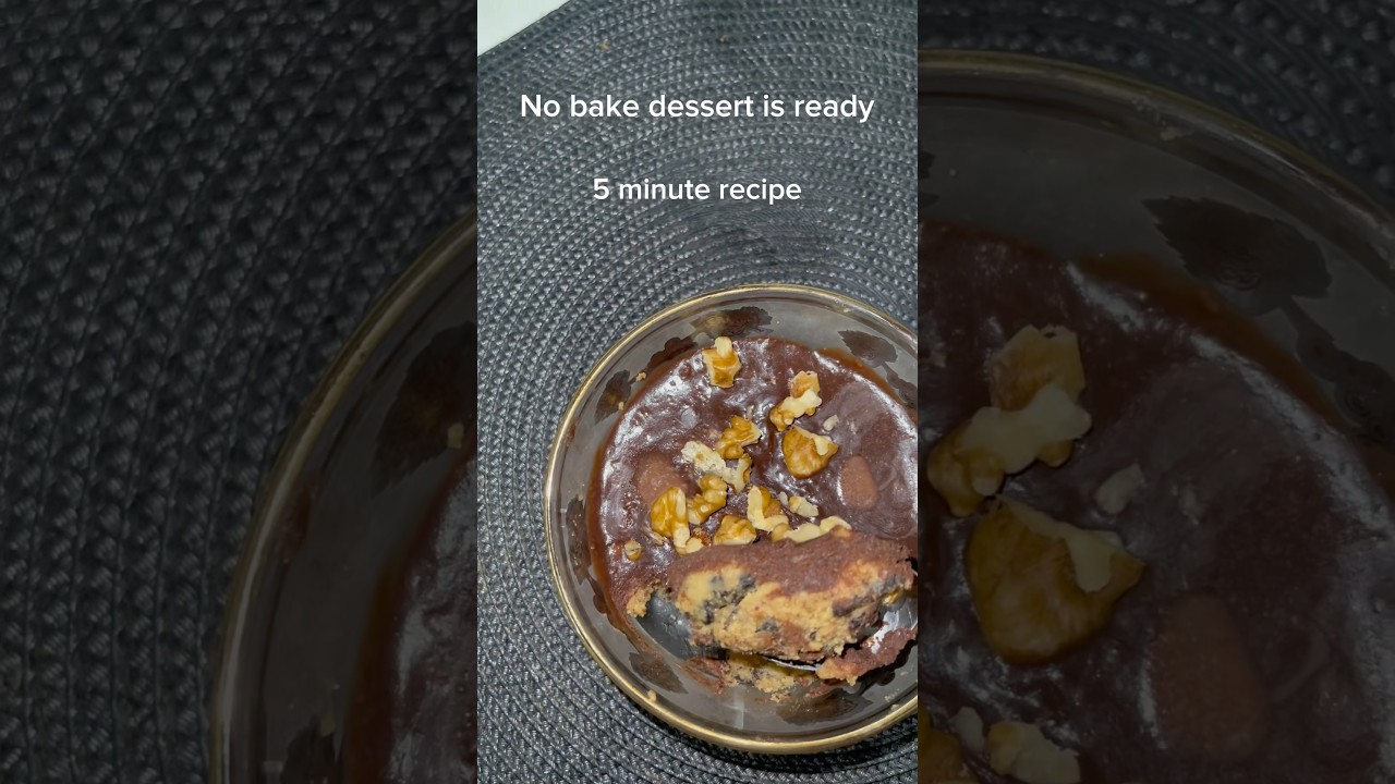 No bake dessert,5 mnt recipe,no egg,no flour #viralvideo #fypyoutube #easyrecipe  #zindagiasanbywafa