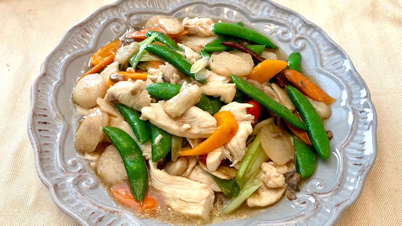 V- 38 How to make Moo goo Gai pan 怎样做蘑菇鸡片