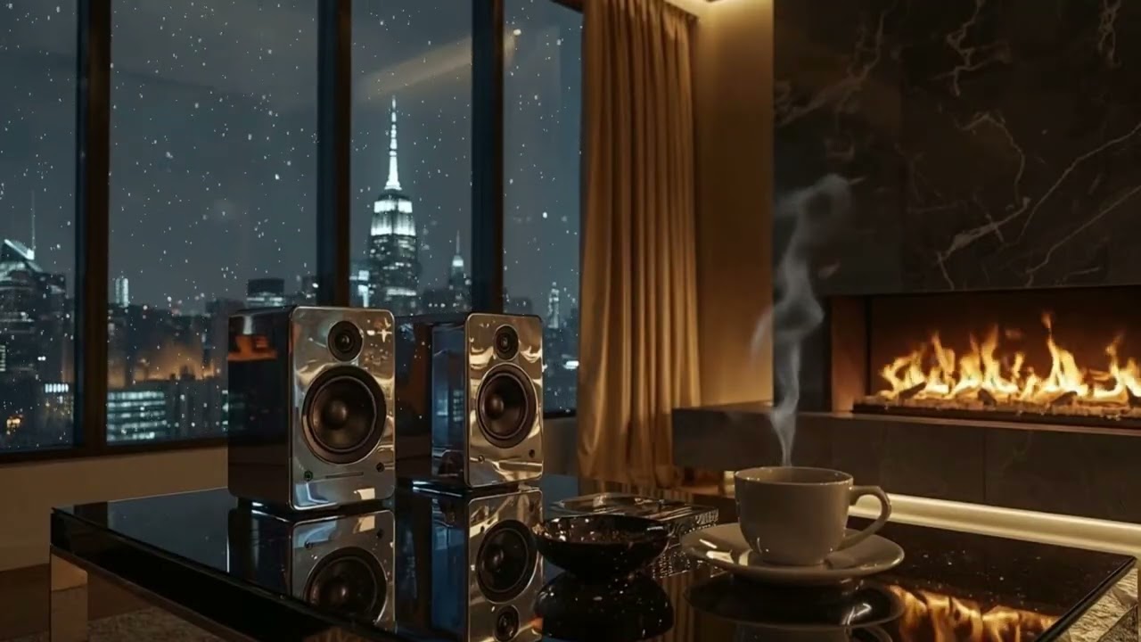 Smooth Jazz & Fireplace – Relaxing Tunes Vibes for Concentration & Chill Nights