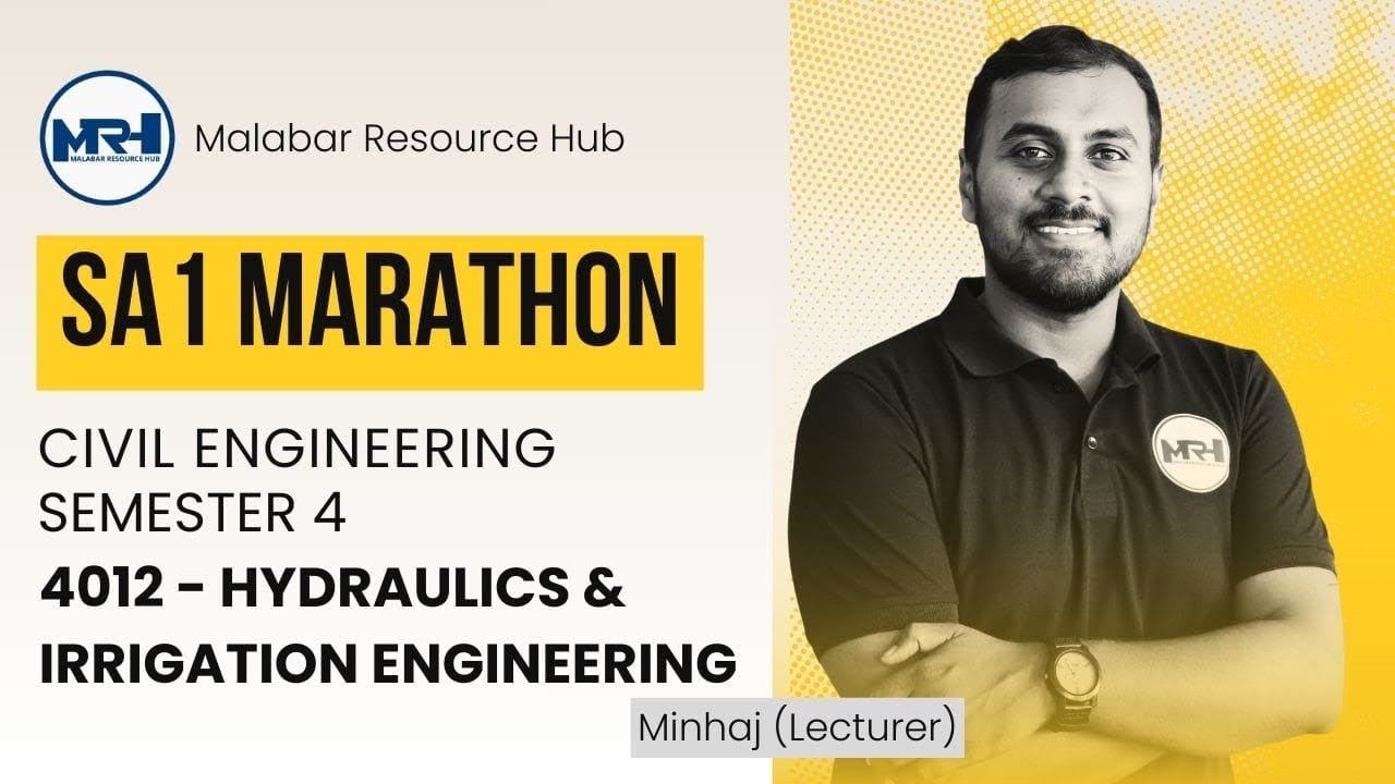 4012 | SA-1 | Hydraulics & Irrigation Eng: