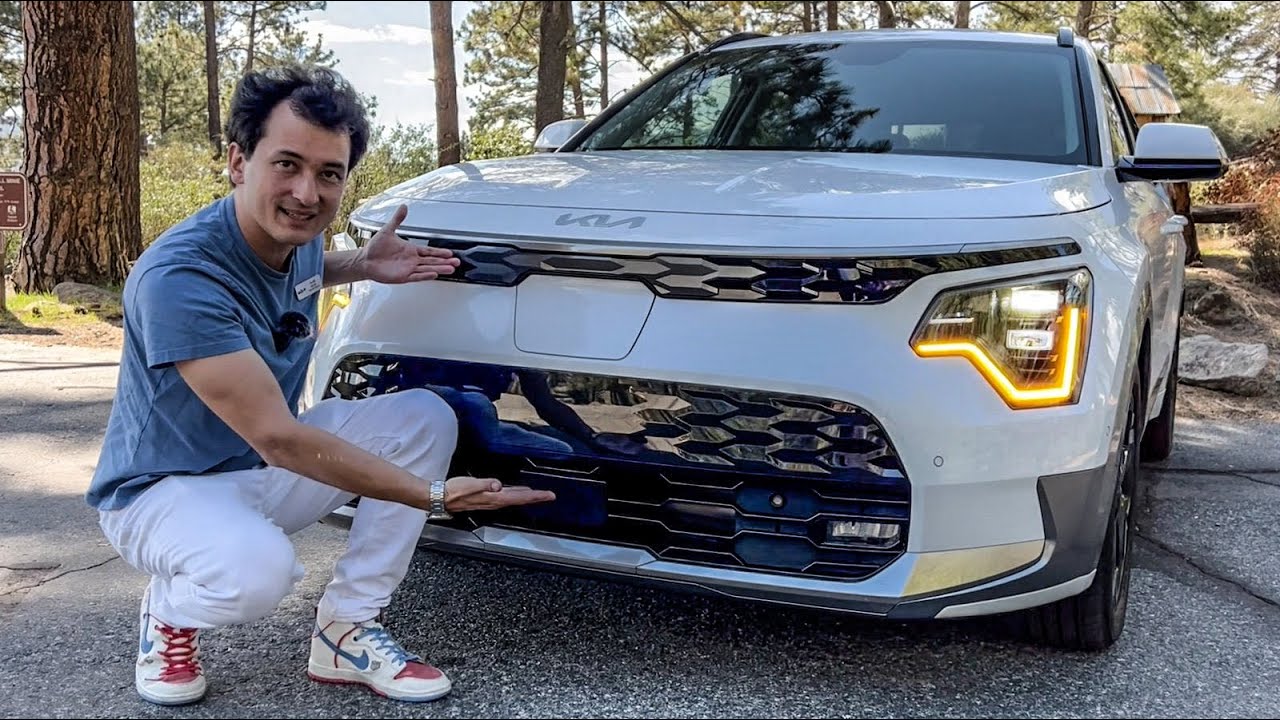 FIRST DRIVE! NEW KIA SUV from $26 000! 201 hp KIA NIRO. Driving NIRO EV.