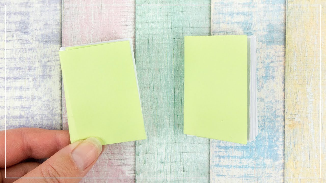 DIY Mini Notizbuch aus Papier basteln