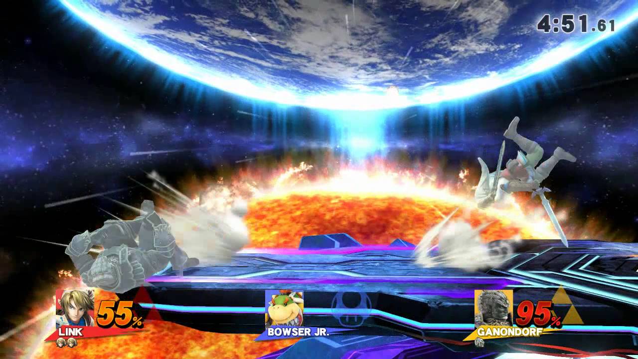 We Are Smash Free for all match Karnian (Link) Capt W (Ganon) Kaz (Bowser Jr)