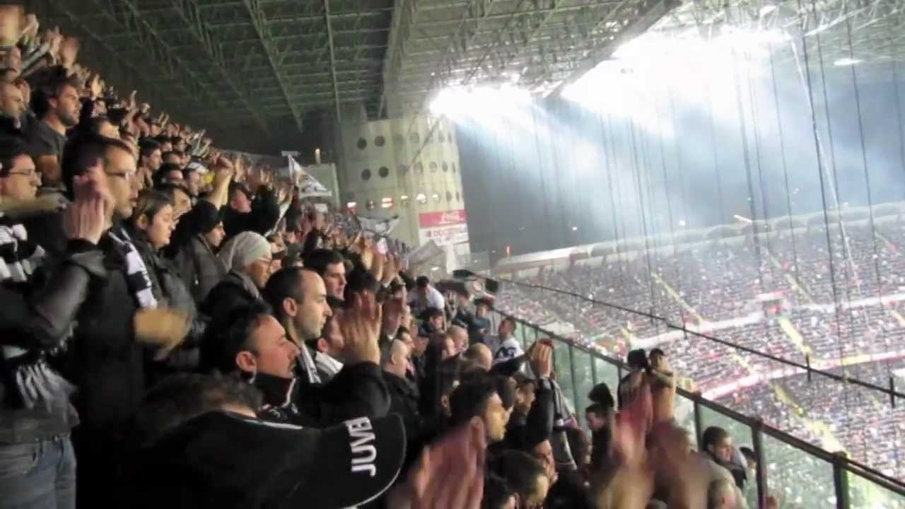 Milan Juventus 1 - 1 25/02/2012 settore ospiti  Milano