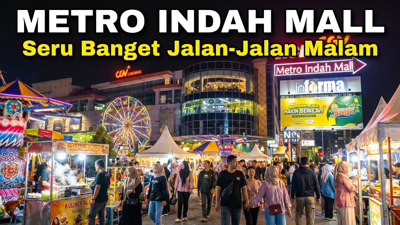 Walk to See the Night Market at Metro Indah Mall in 4K60FPS