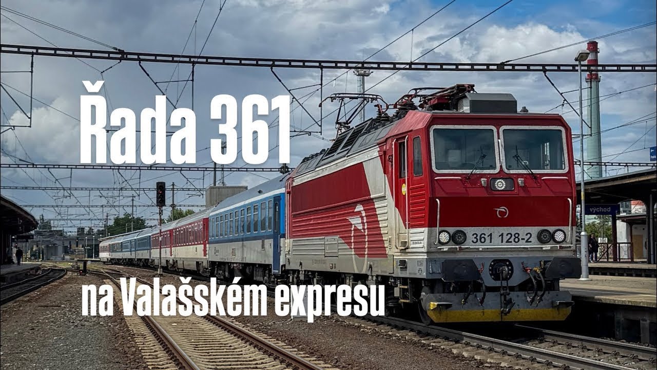 Slovenská lokomotiva řady 361, Praha - Zábřeh na Moravě