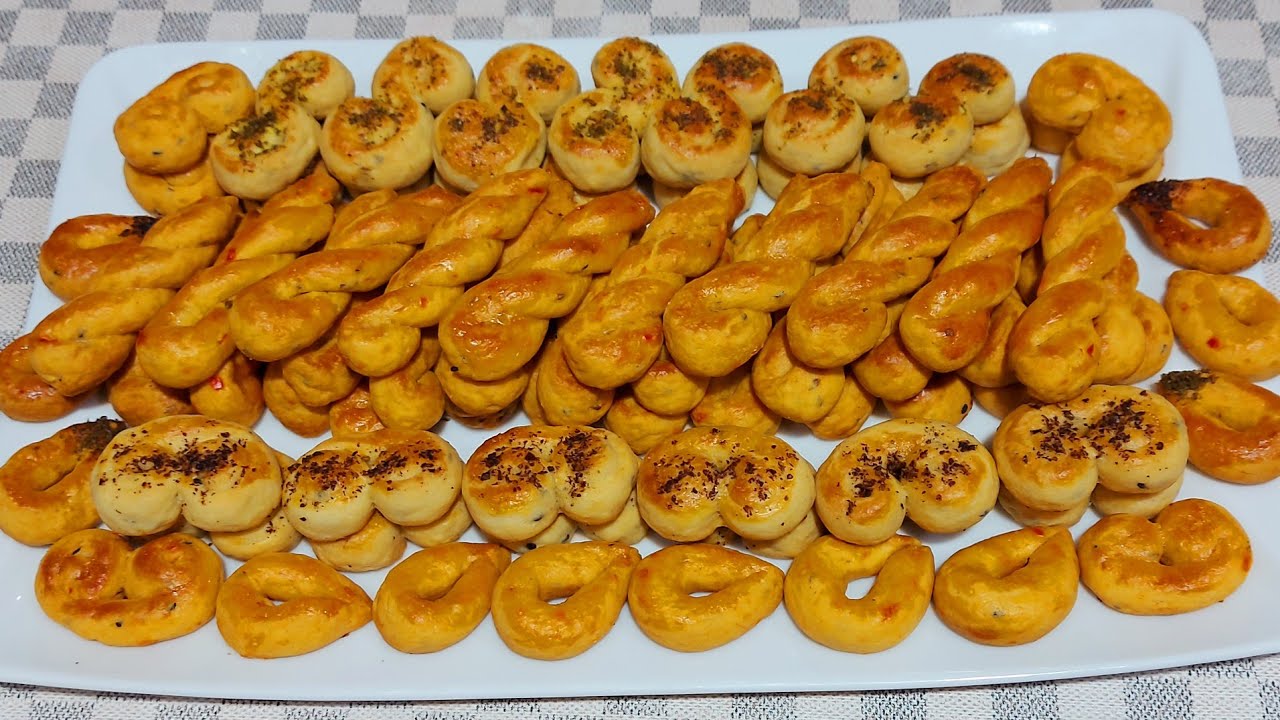 بيتفور مالح بالنكهات🥨من أطيب وألذ أنواع البيتفورات😋سهل وسريع التحضير ولذيذ جدا👌ومناسب للعيد❤