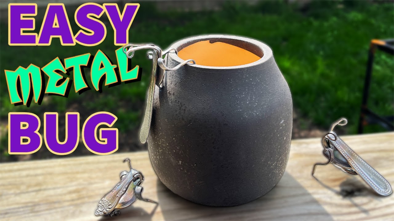 NO WELD DIY Scrap Metal Art | How to Make a Bug Out of a Fork