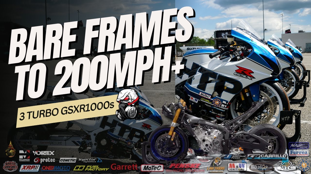 How We Built 3 200mph+ Turbo GSXR1000's #TeamHTP