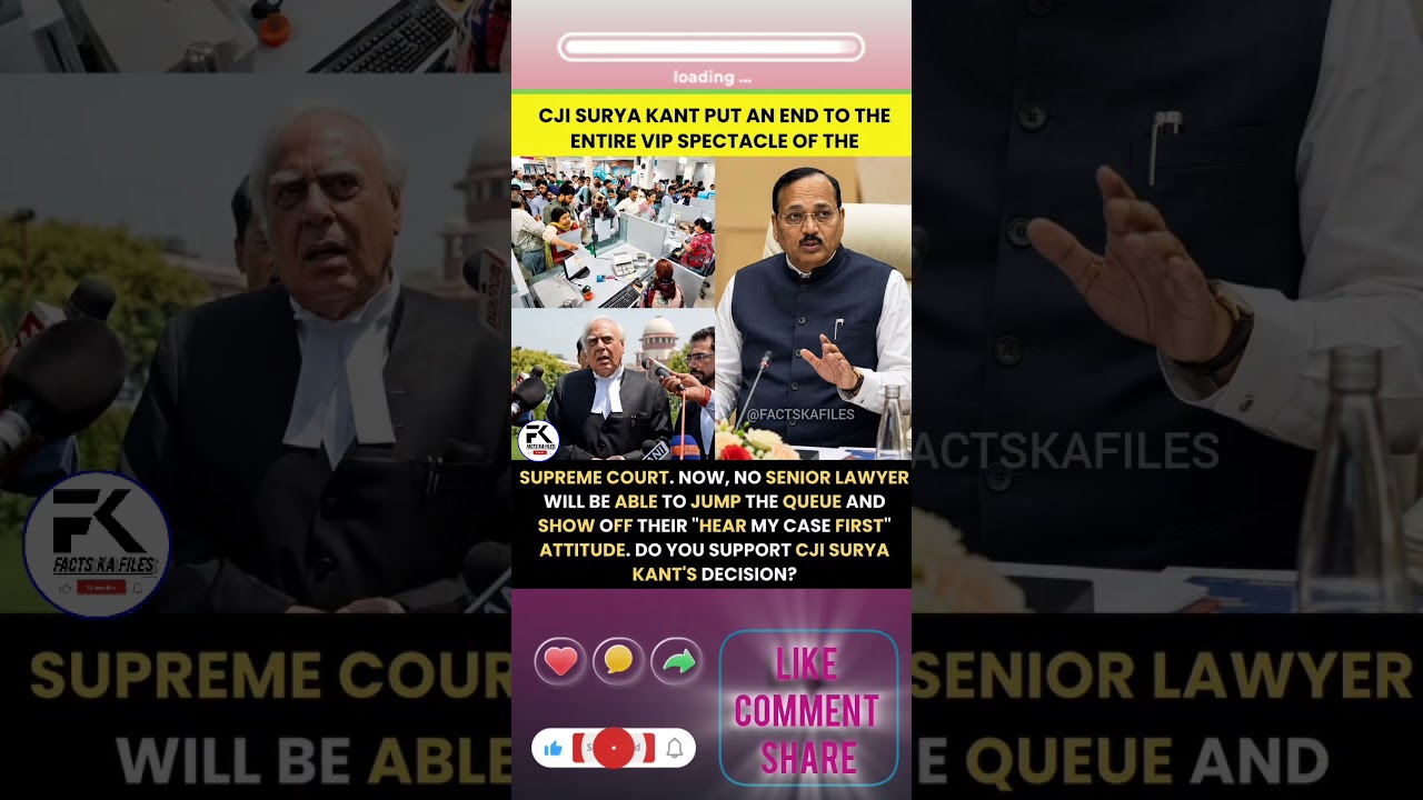 ⚖️🇮🇳 **Major Judicial Reforms Spark National Debate** #SupremeCourt #CJI #JusticeSuryaKant