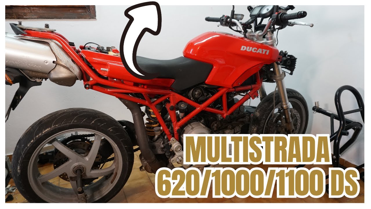 How to Remove Ducati Multistrada Tank/Seat Αssembly [4K] - No Talking