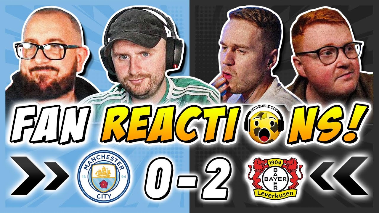 Man City Fans GUTTED 🤣 Reactions to Man City 0-2 Leverkusen | Champions League Fan Reactions