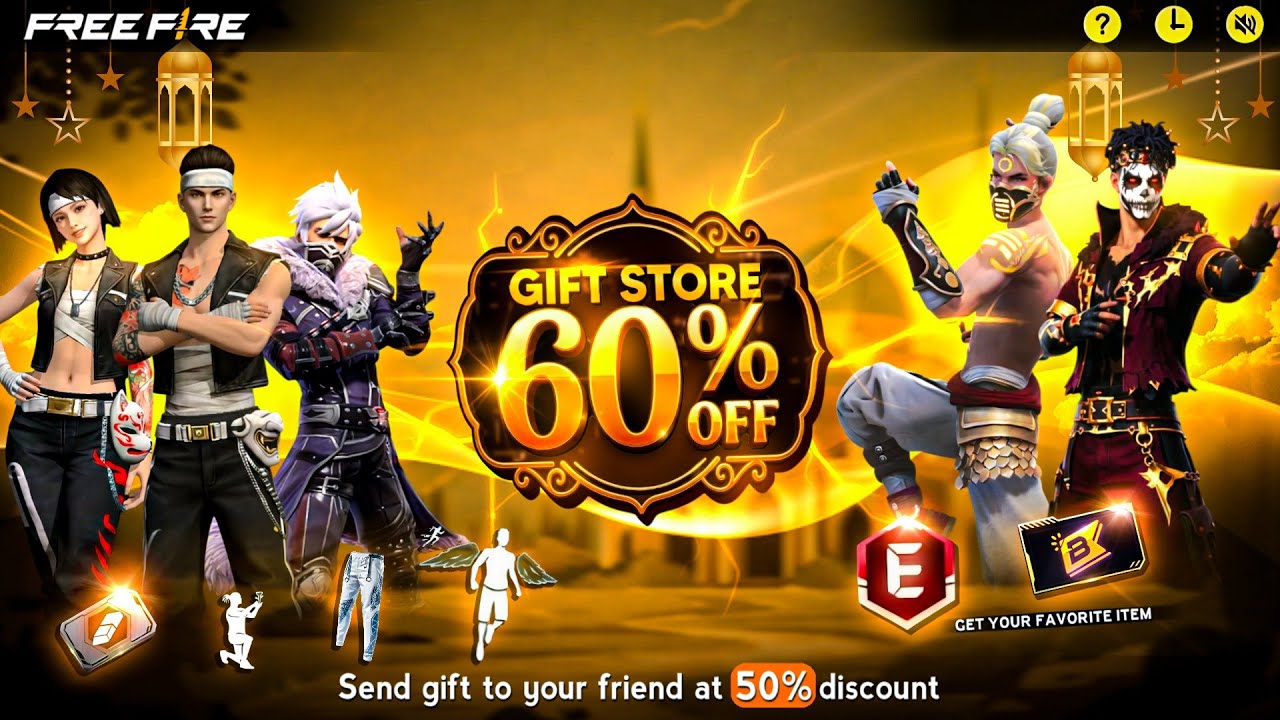 Ramadan Gift Store 60% Discount💯 Date  ফাইনালি আসছে😍 | Ff  New Event Bd Server | Free Fire New Event