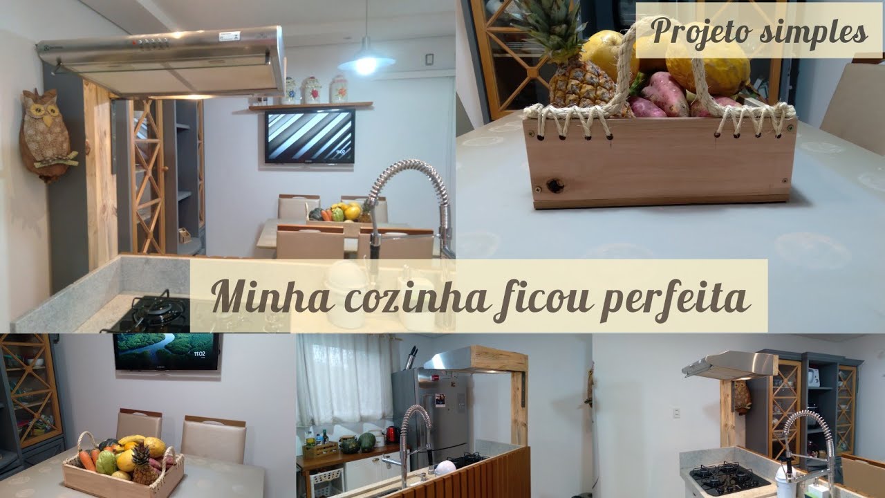 Minha cozinha ficou linda !!! Projetinho simples
